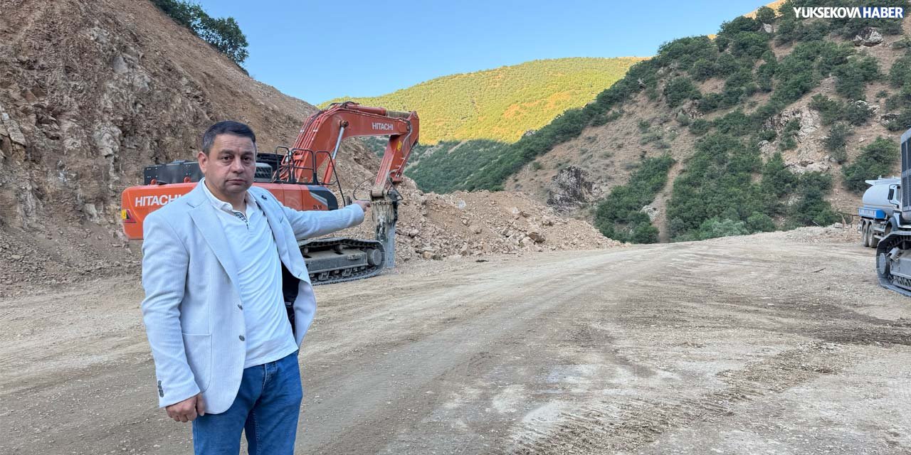 Alan köyü sakinleri yol çalışmasının yarıda kalmasını istemiyor