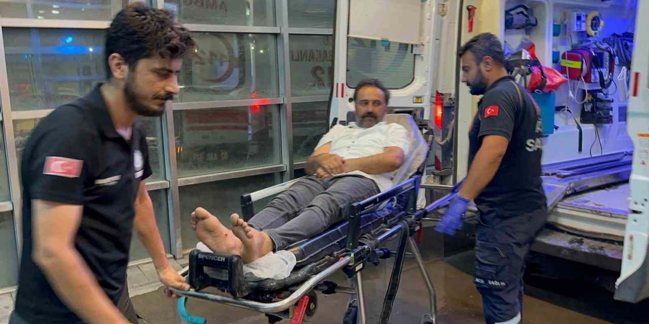 Akrebin soktuğu kişi hastaneye kaldırıldı