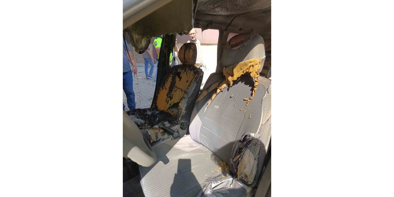 Adıyaman'da araçta unutulan cep telefonu patladı