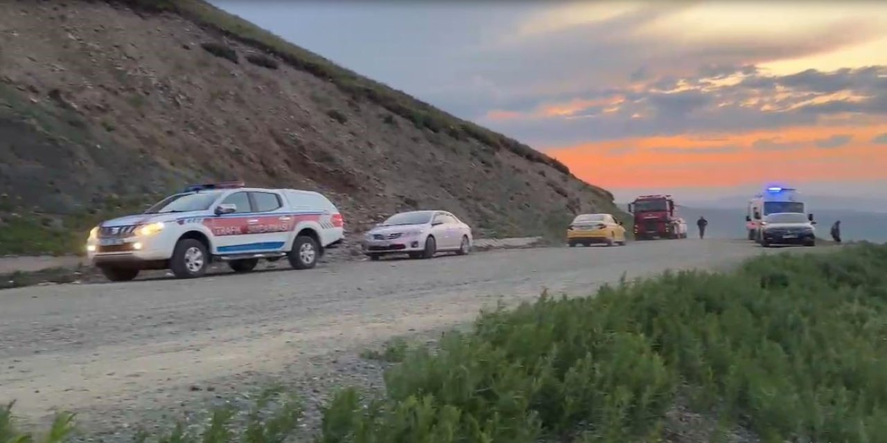 Ardahan'da kontrolden çıkan otomobil uçuruma yuvarlandı: 2 yaralı