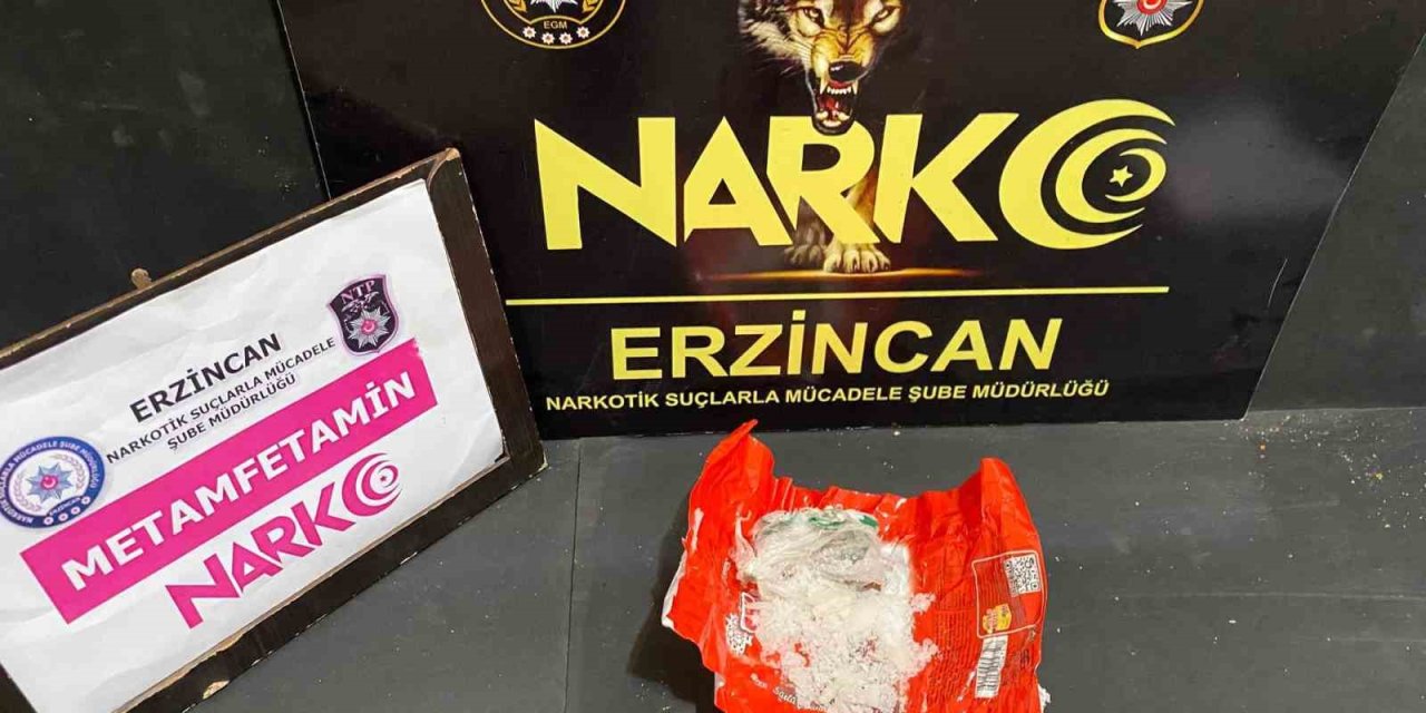 Erzincan’da metamfetamin ele geçirildi