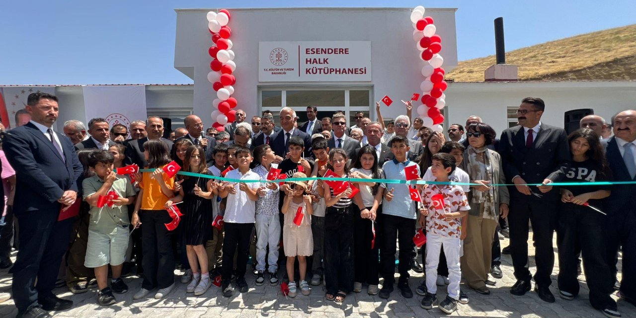 Esendere’de ilk halk kütüphanesi açıldı: Kültür ve Turizm Bakanı Ersoy açılışa katıldı
