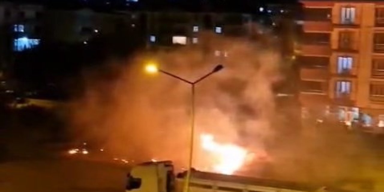 Elazığ’da boş arazide çıkan ot yangını söndürüldü