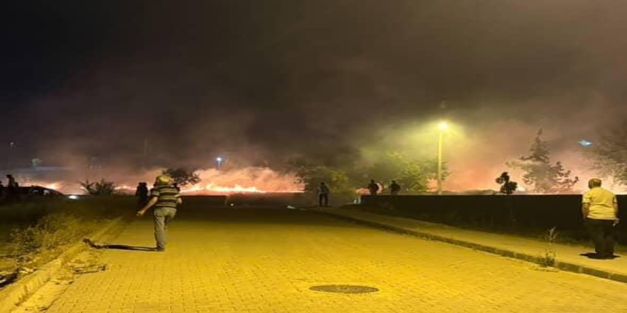 Elazığ’da otluk alanda çıkan yangın korkuttu