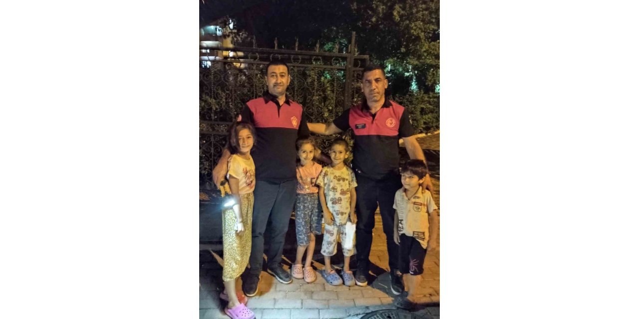 Şanlıurfa'da itfaiyeden gece yarısı kedi kurtarma operasyonu