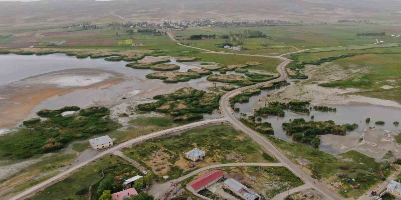 Erçek Gölü kuraklıkla karşı karşıya