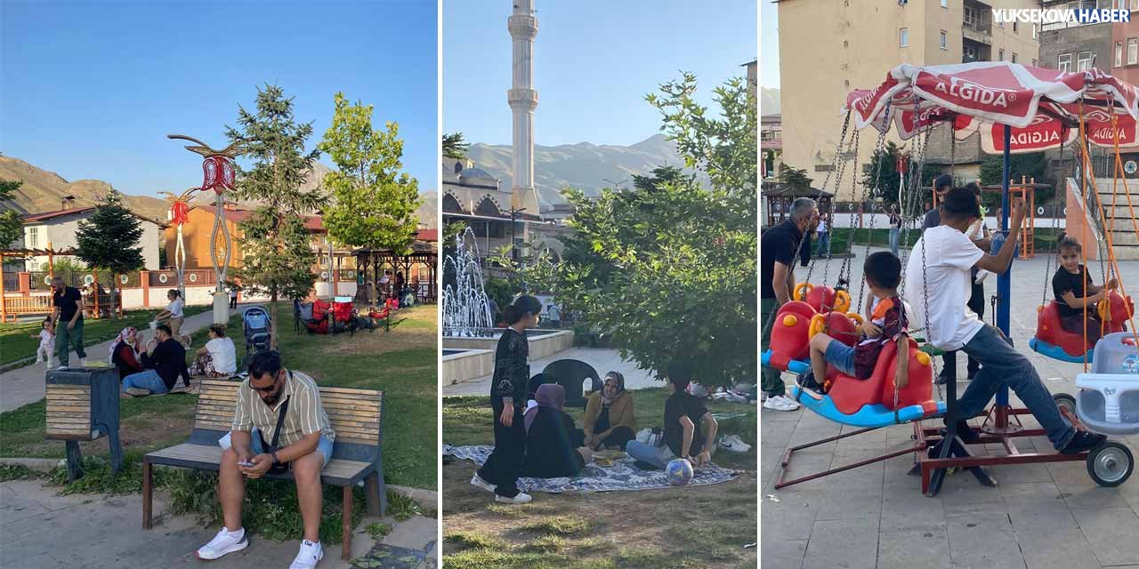 Hakkari Kent Park açık hava piknik alanına dönüştü