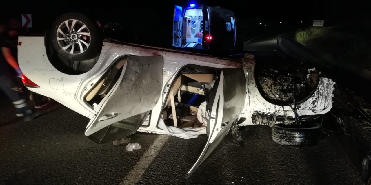 Malatya’da otomobil devrildi: 4 kişi yaralandı