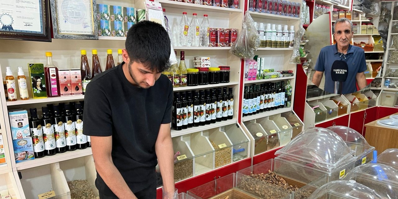 Yüksekova’da bitkisel ürünlere ilgi azaldı