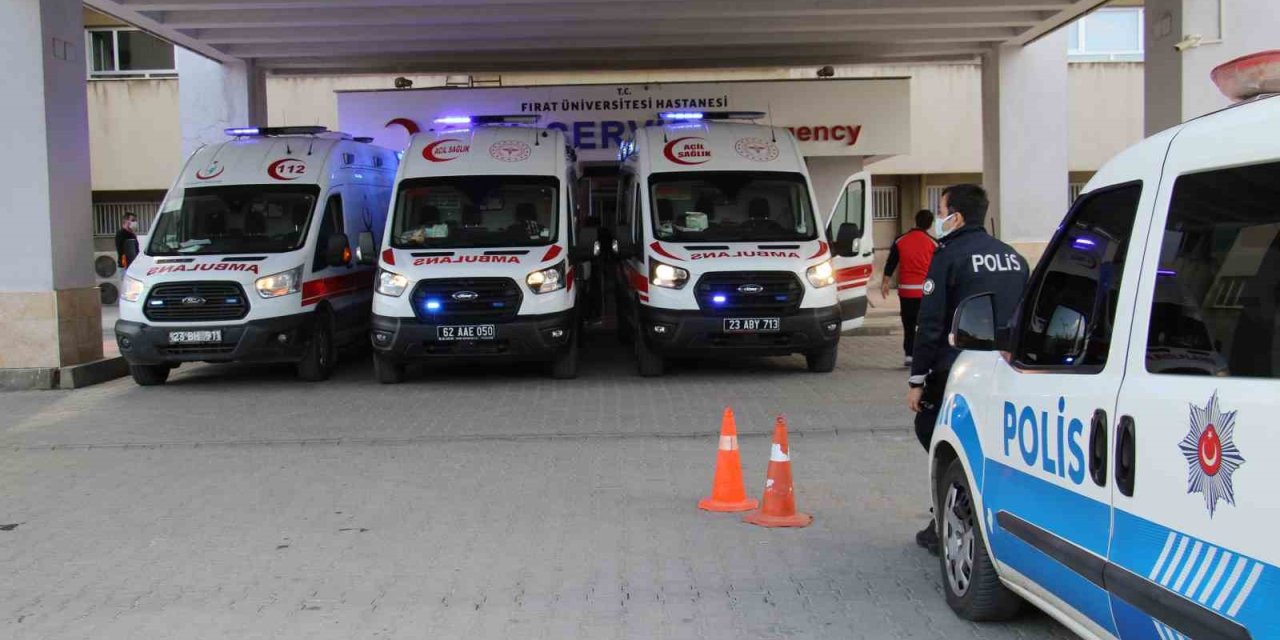 Elazığ’da zincirleme trafik kazası: 1 kişi yaralandı