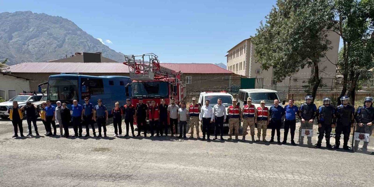 Hakkari'de cezaevinde deprem ve yangın tatbikatı