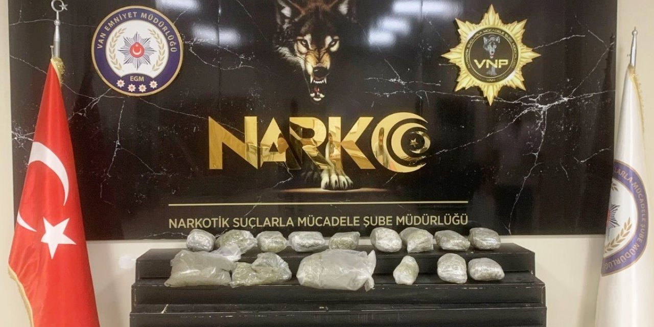 Van’da 10 kilo 120 gram skunk maddesi yakalandı