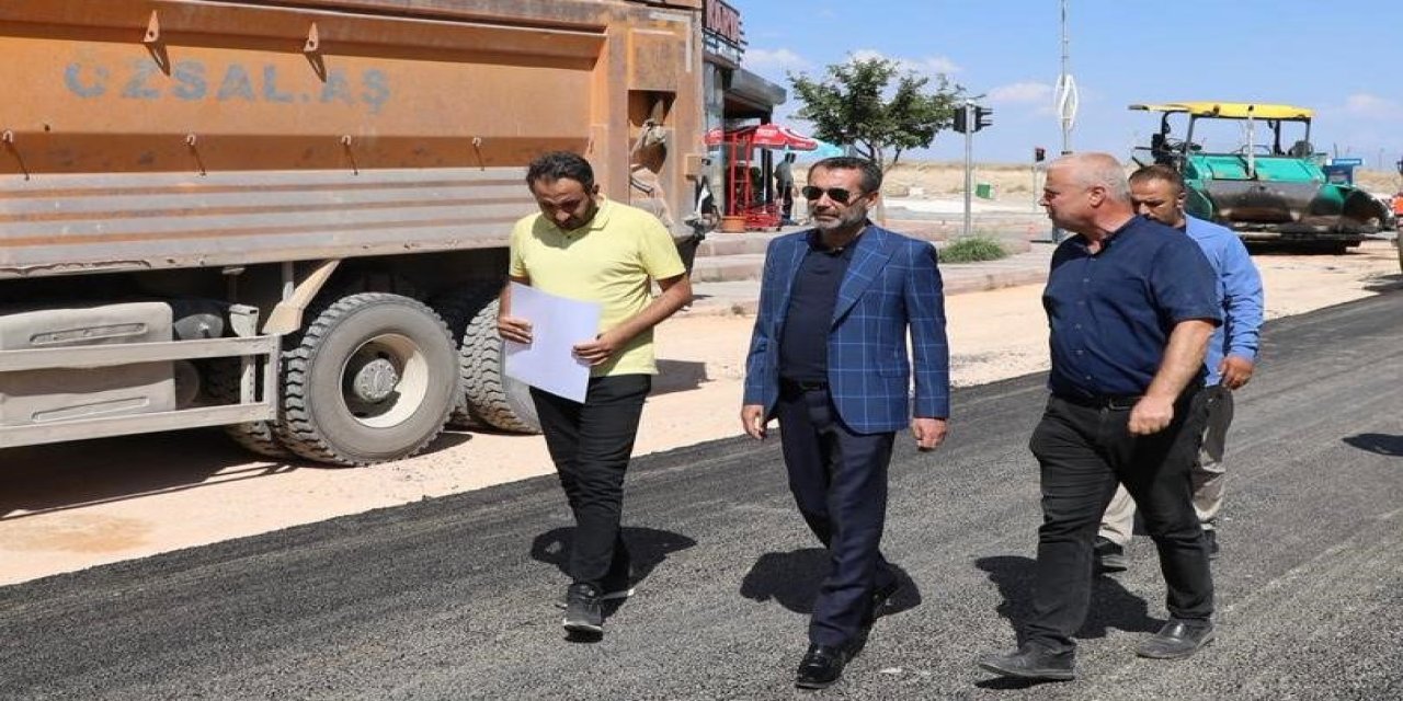 Elazığ Belediye Başkanı Şerifoğulları yol yenileme çalışmalarını inceledi