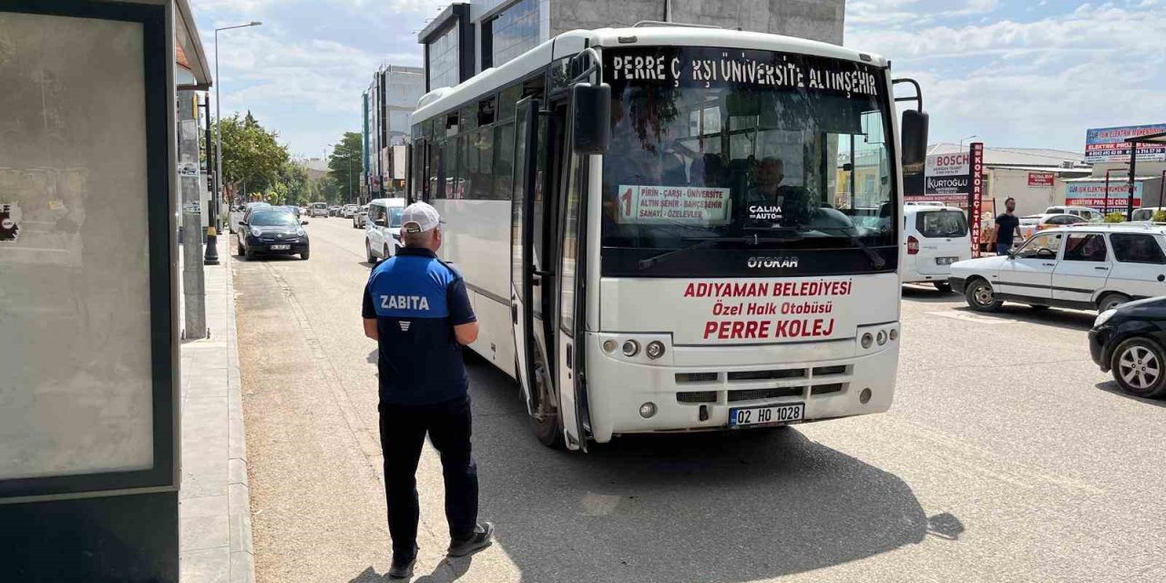 Adıyaman'da toplu taşıma araçlarına sıkı denetim