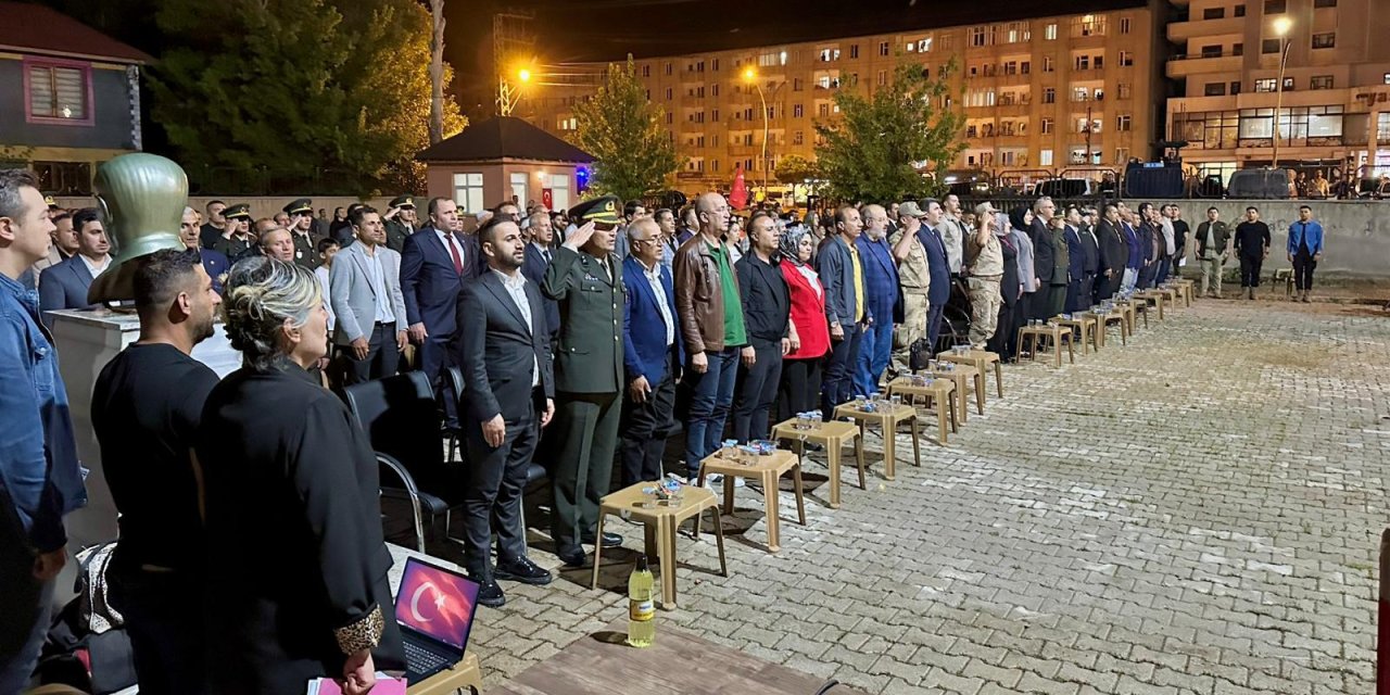Yüksekova’da 15 Temmuz anma programı düzenlendi