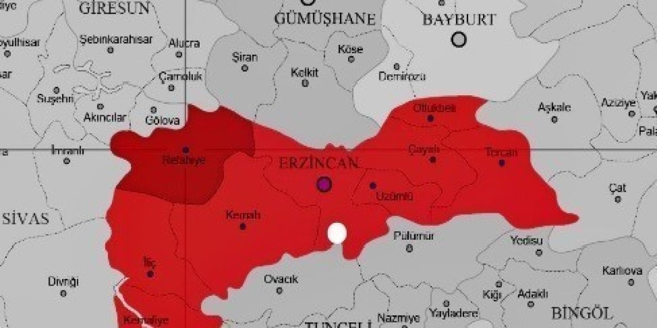 Erzincan’da 2.5 büyüklüğünde deprem meydana geldi