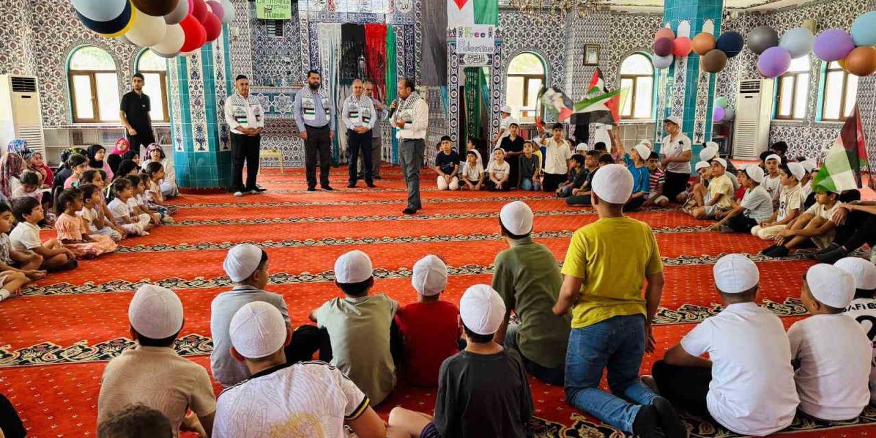 Diyarbakır’da yaz Kur’an kurslarında Filisten’e destek