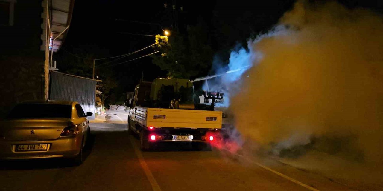 Darende’de haşereyle mücadele devam ediyor