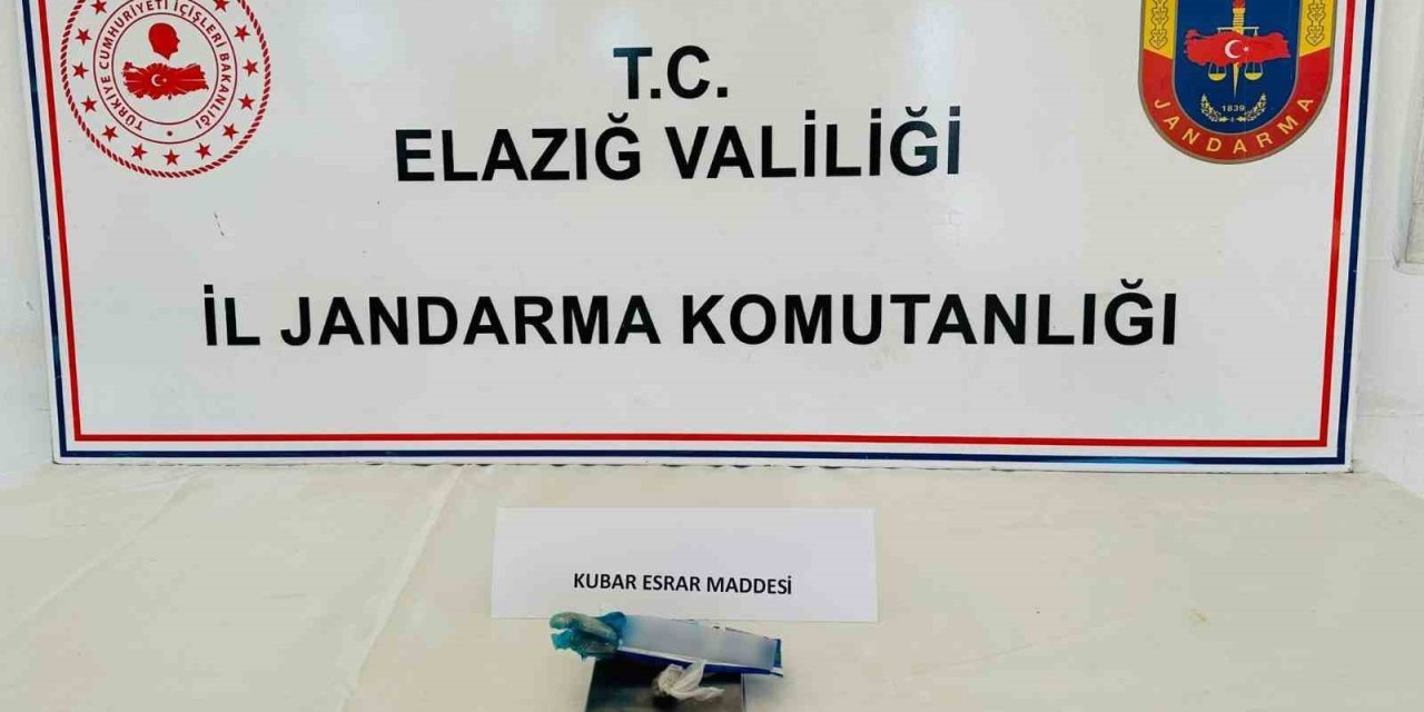 Elazığ’da diş macunu tüpünde esrar