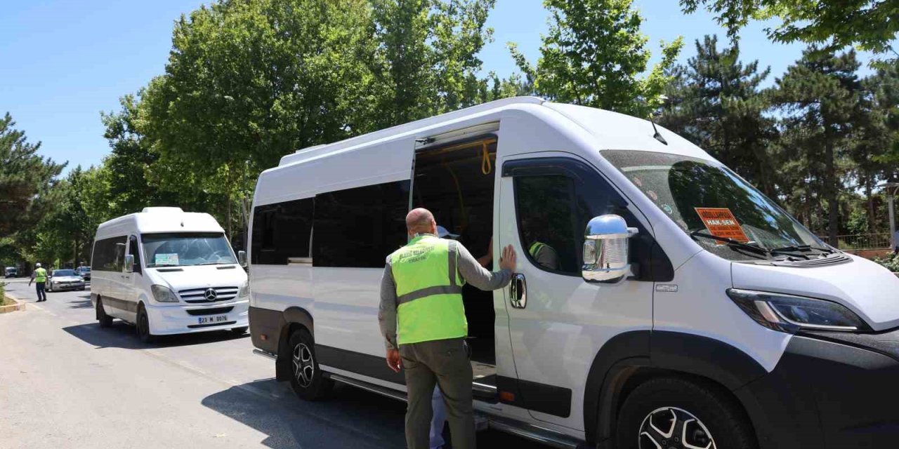 Elazığ’da toplu taşımaya denetim