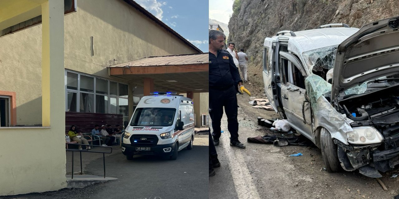 Hakkari-Yüksekova yolunda kaza: 5 yaralı