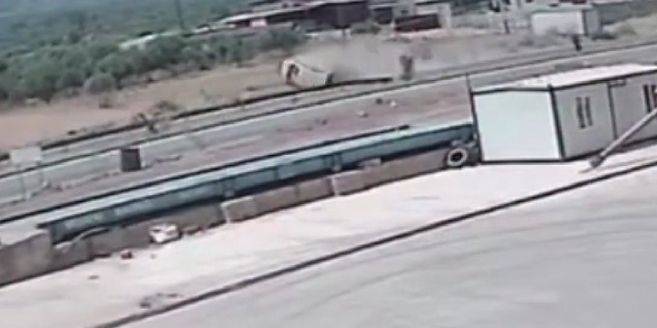 Kontrolden çıkan araç taklalar attı, sürücü öldü