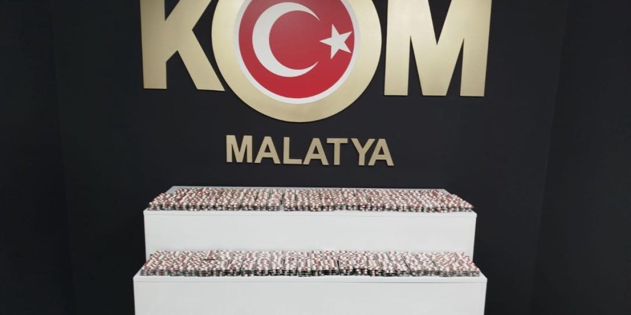 Malatya’da 8 binin üzerinde sentetik hap yakalandı