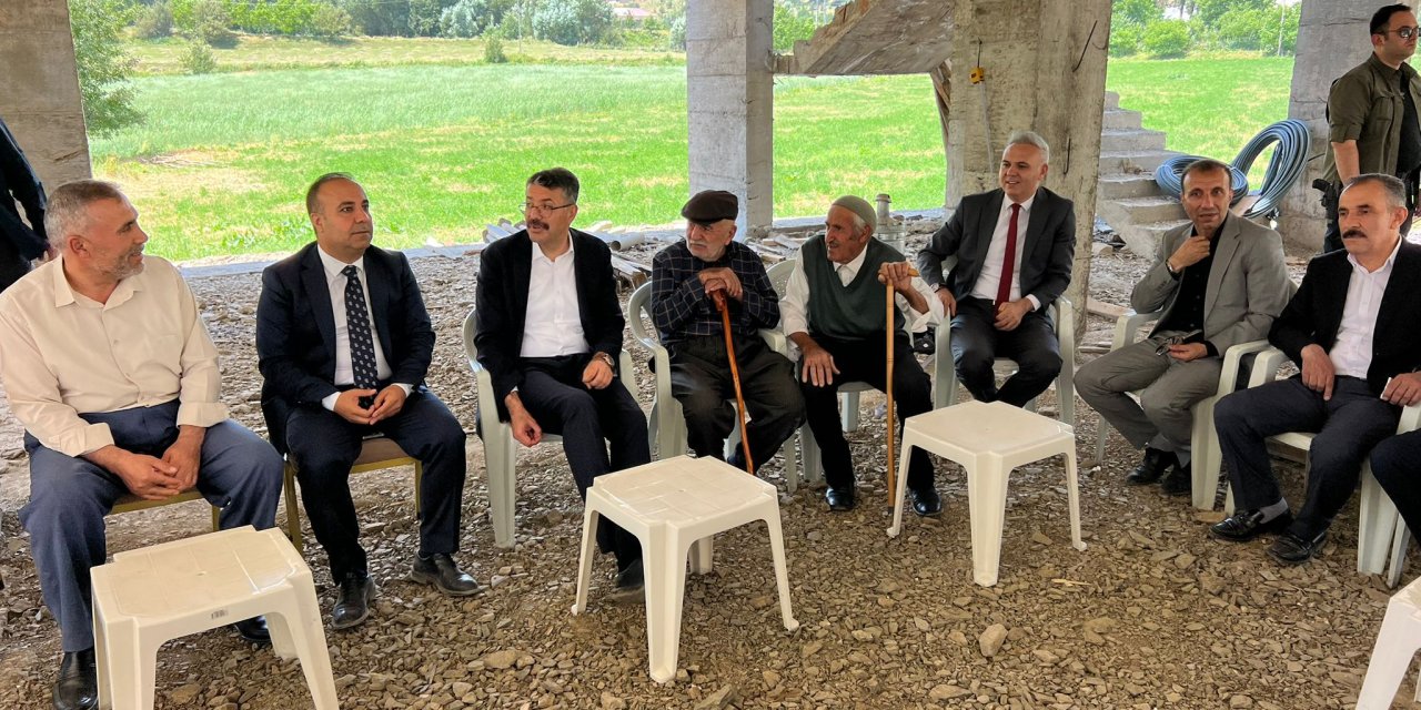 Vali Çelik’ten Yaylacık Köyü’ne cami ve taziye evi ziyareti