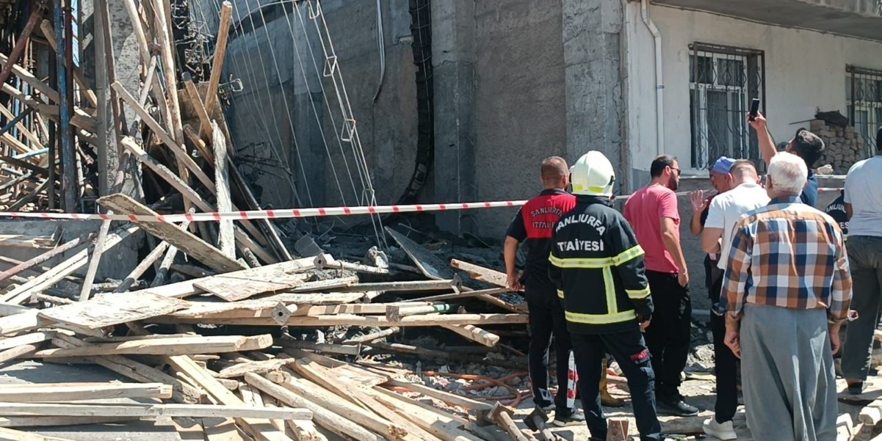 Şanlıurfa'da beton dökülürken inşaat çöktü: 7 kişi yaralandı