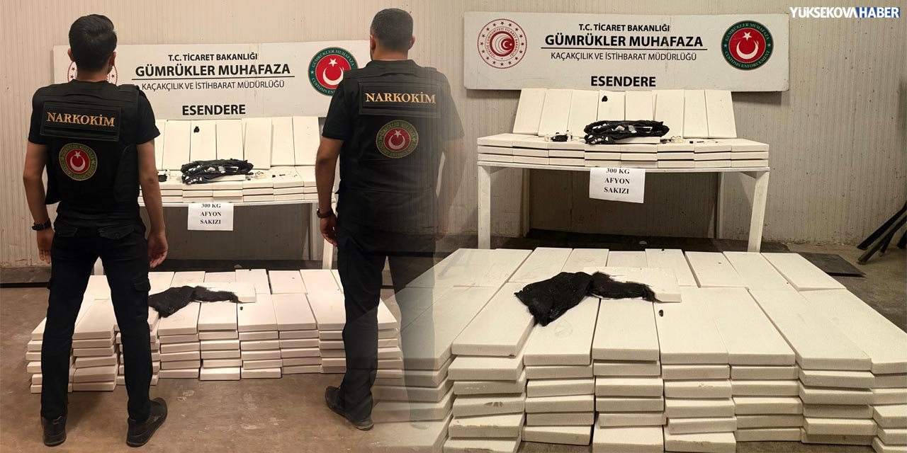 Esendere'de 300 kilo afyon sakızı ele geçirildi