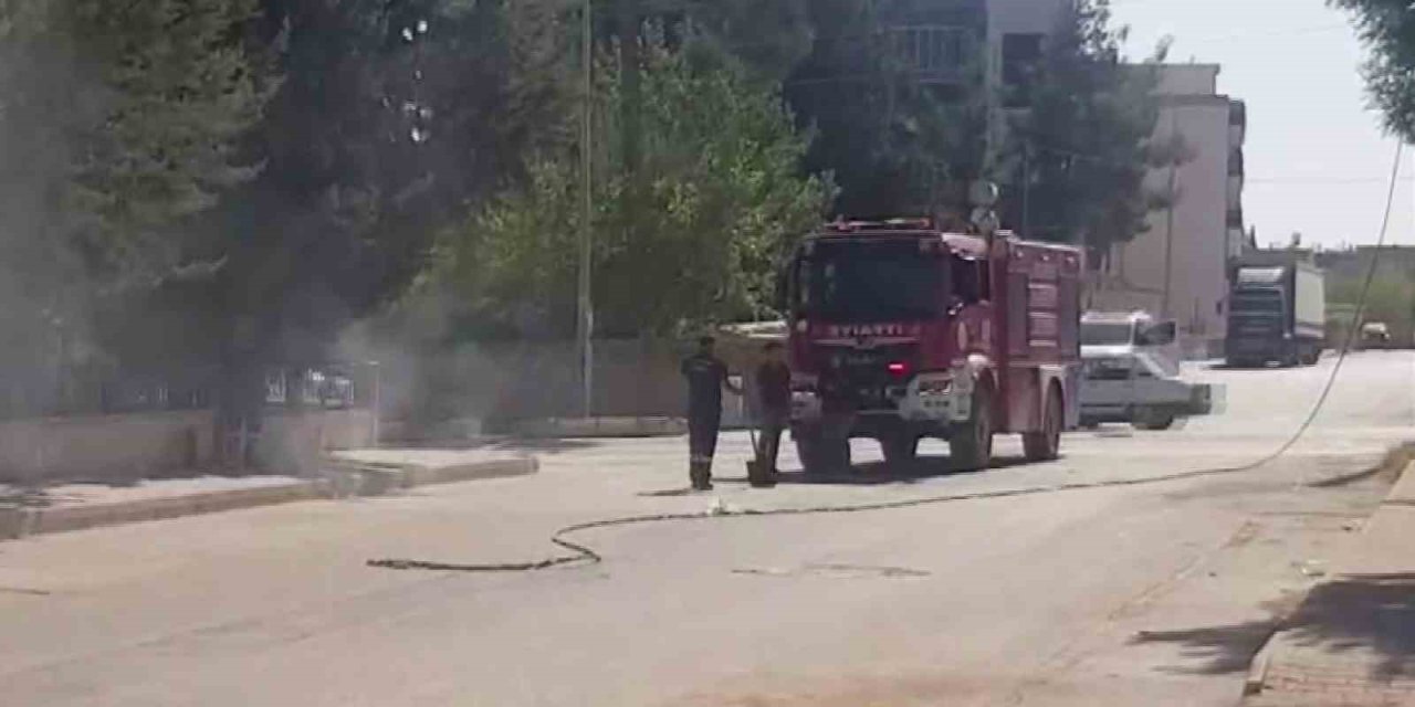 Adıyaman'da elektrik hattı sıcağa dayanamadı