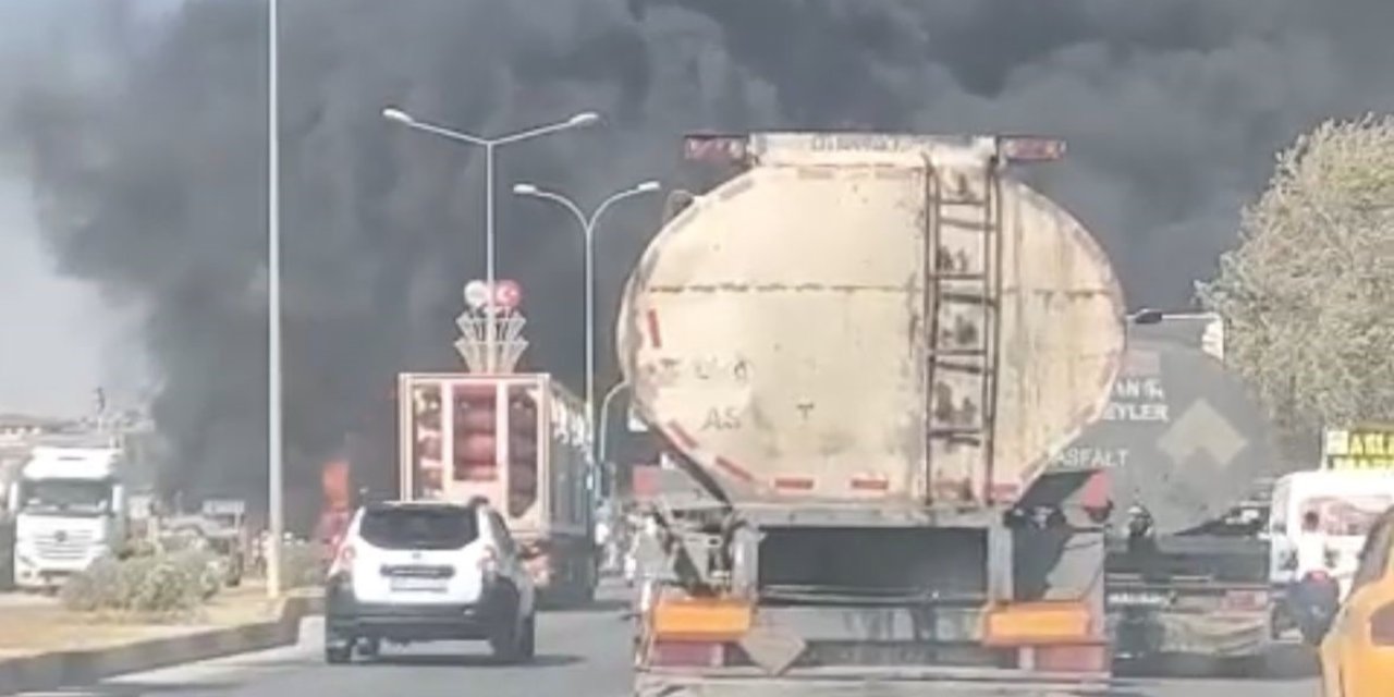Nurdağı’ndaki rezerv alanda yangın çıktı