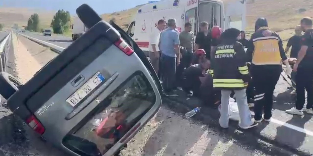 Erzurum’da trafik kazası: 4 kişi yaralandı