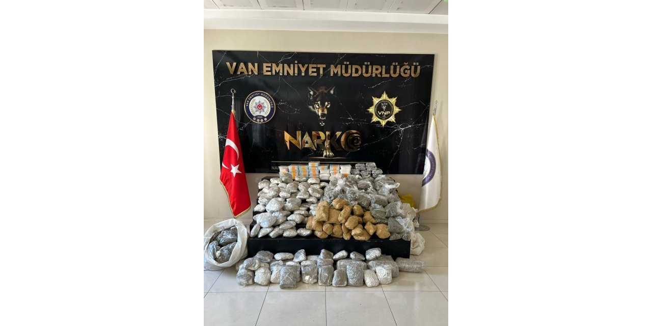 Van’da 127 kilo uyuşturucu ele geçirildi: 5 gözaltı