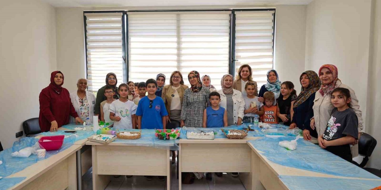 Başkan Şahin, yaz okullarından faydalanan çocuklar ile buluştu