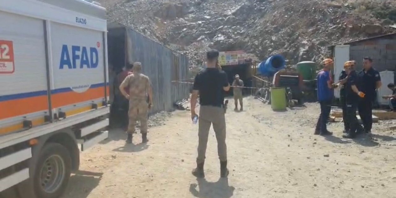 Elazığ’da maden ocağında göçük: 3 işçi kendi imkanları ile kurtuldu