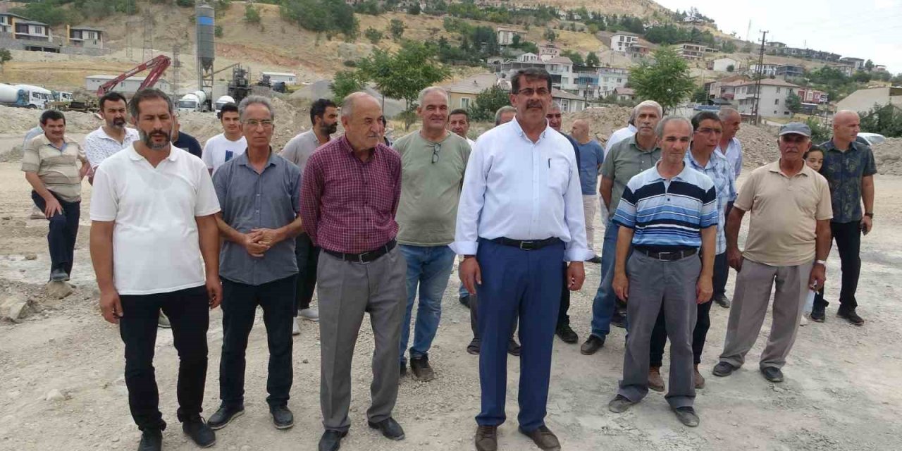 Malatya'nın Battalgazi ilçesinde beton santrali tepkisi