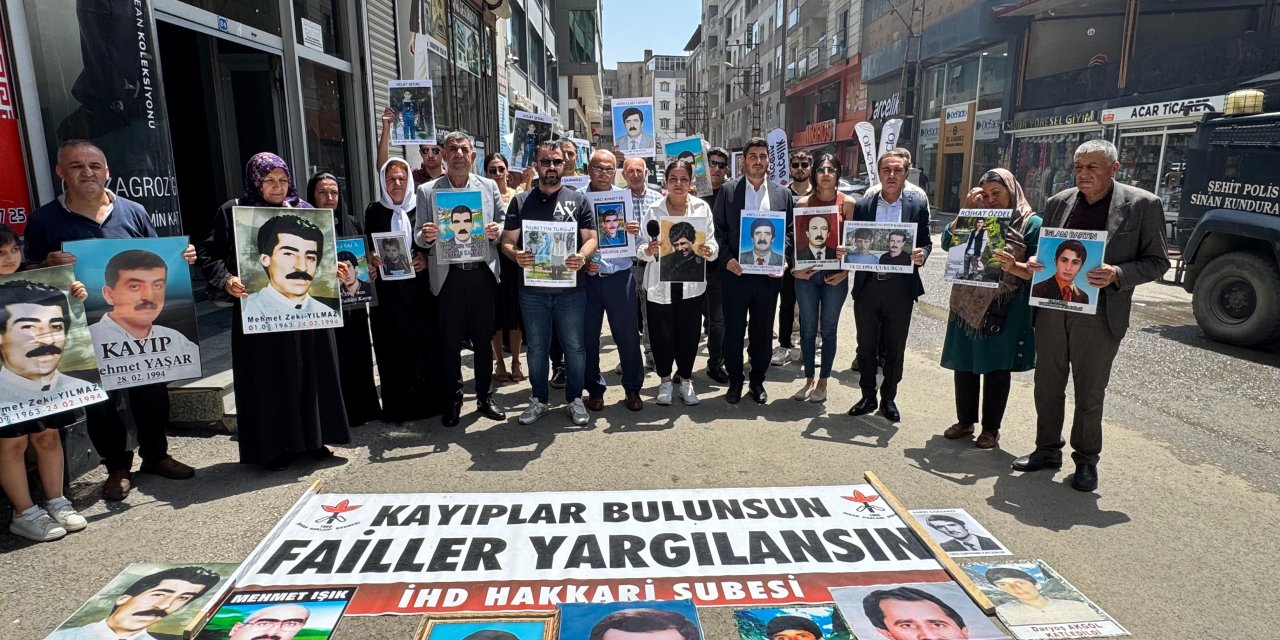 İHD Hakkari ile kayıp yakınları Metin Kıratlı için adalet istedi