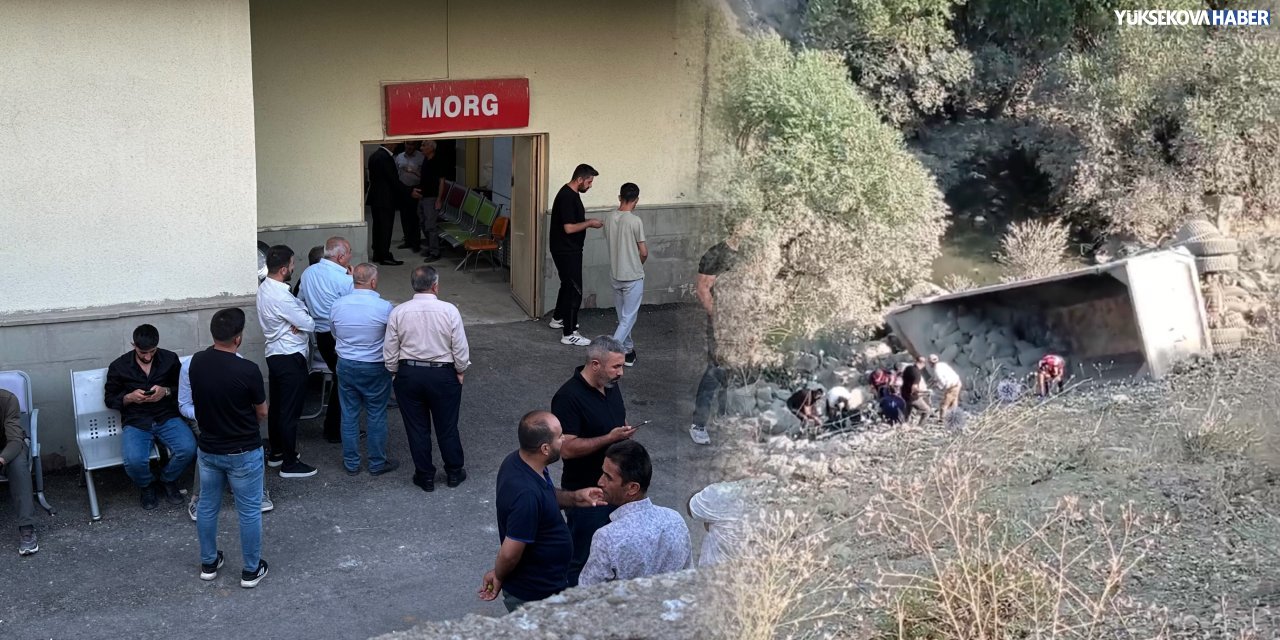 Yüksekova’da kamyonet şarampole uçtu: 1 ölü