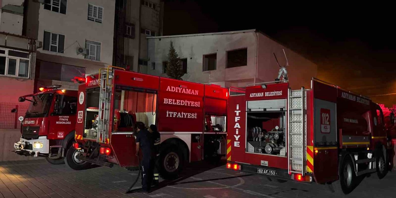 Adıyaman’da binada çıkan yangın korkuttu
