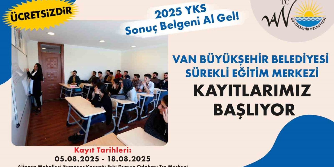 Van Sürekli Eğitim Merkezi kayıtları başlıyor