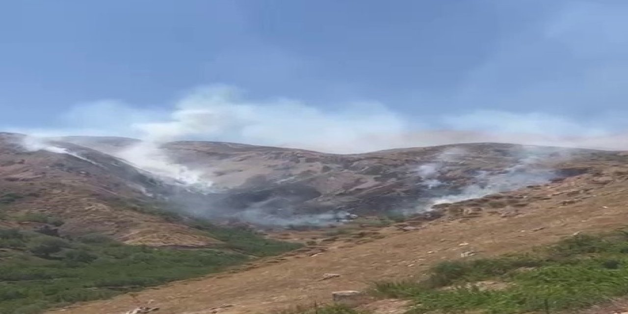 Havadan ve karadan müdahale edilen orman yangını söndürüldü