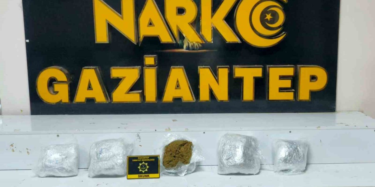 Gaziantep’te 5 kilogram uyuşturucu yakalandı