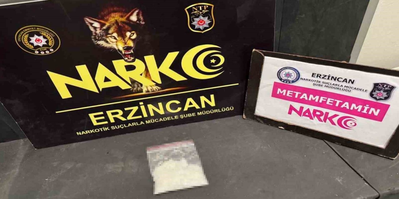 Erzincan’da 27,84 gram metamfetamin yakalandı