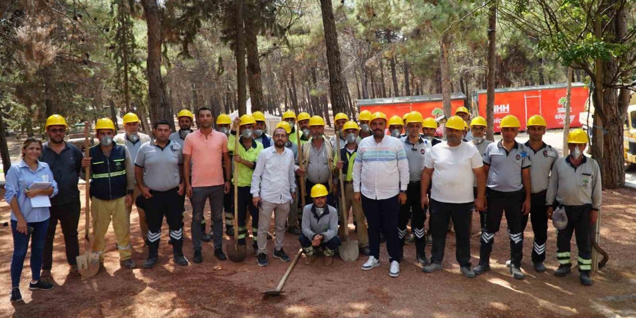 Dülük Tabiat Parkı’nda orman yangını tatbikatı yapıldı