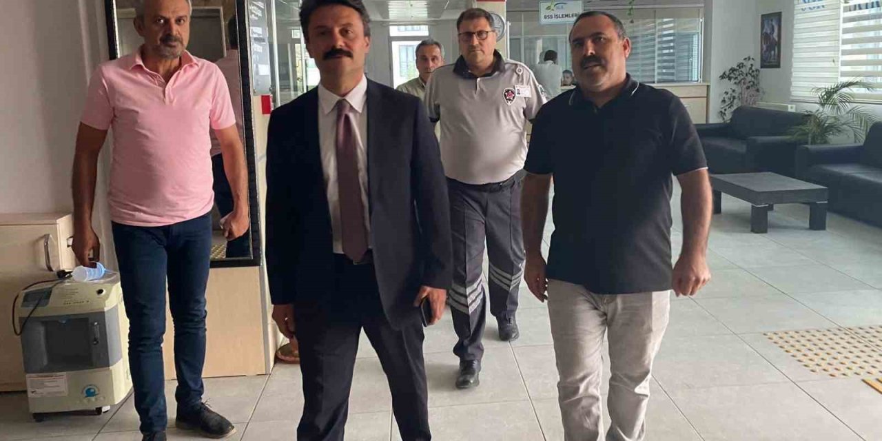 Kaymakam Ahmet Oğuz Aslan, SGK’da inceleme yaptı