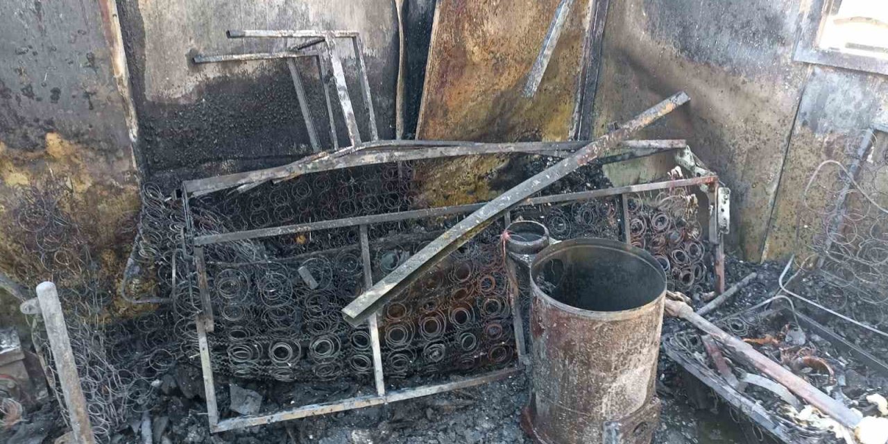 Malatya’da konteynerde yangın çıktı