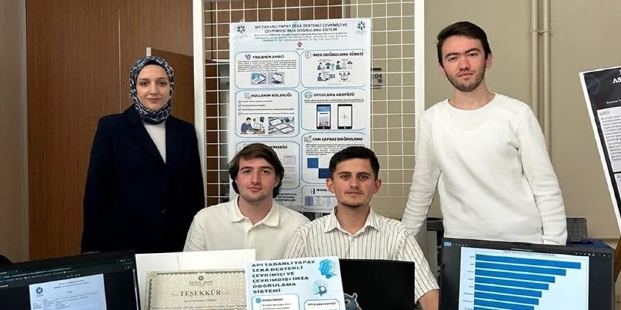 ETÜ’lü öğrencilerin geliştirdiği yapay zekâ destekli imza projesi
