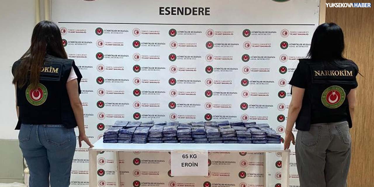 Yüksekova'da 96 kilo eroin yakalandı