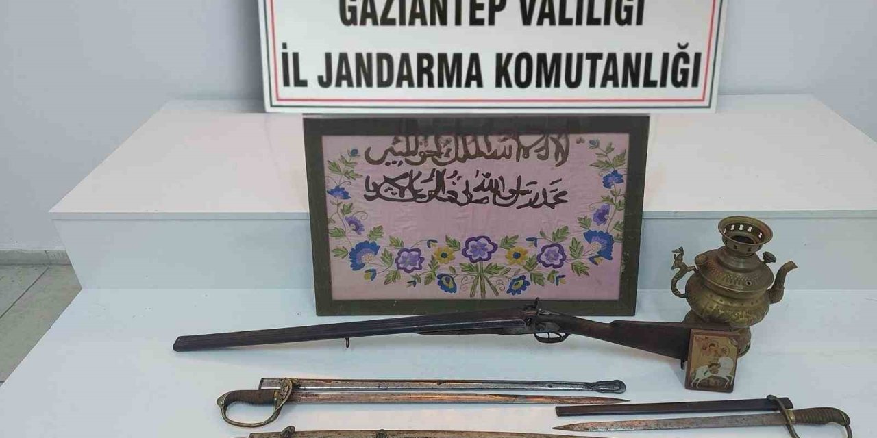 Gaziantep’te tarihi eser operasyonunda 1 gözaltı